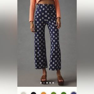 The Colette Cropped Wide Leg Linen Pant-26-NWT!